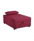 Pouf letto Bonny 3 in 1 Bordeaux