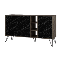 Madia Dark coffe effetto marmo 142x35