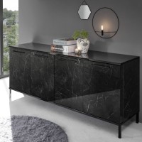 Madia legno nero effetto marmo