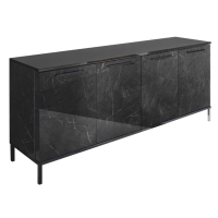 Madia legno nero effetto marmo