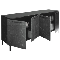 Madia legno nero effetto marmo