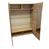 Vetrina contemporanea espositiva Rovere Samoa