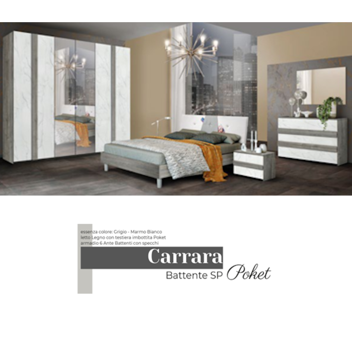 Camera da letto Carrara Poket