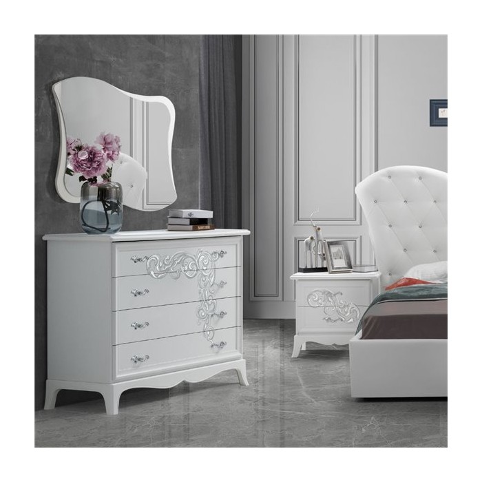 Camera da letto Giulietta bianco larice